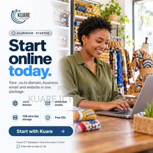Web Hosting + Domain .co.tz + Business Email | Aluminium 120k/Year