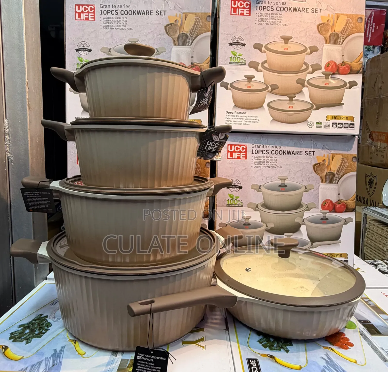 5pcs Ucc Life Non-Stick Cookware Set