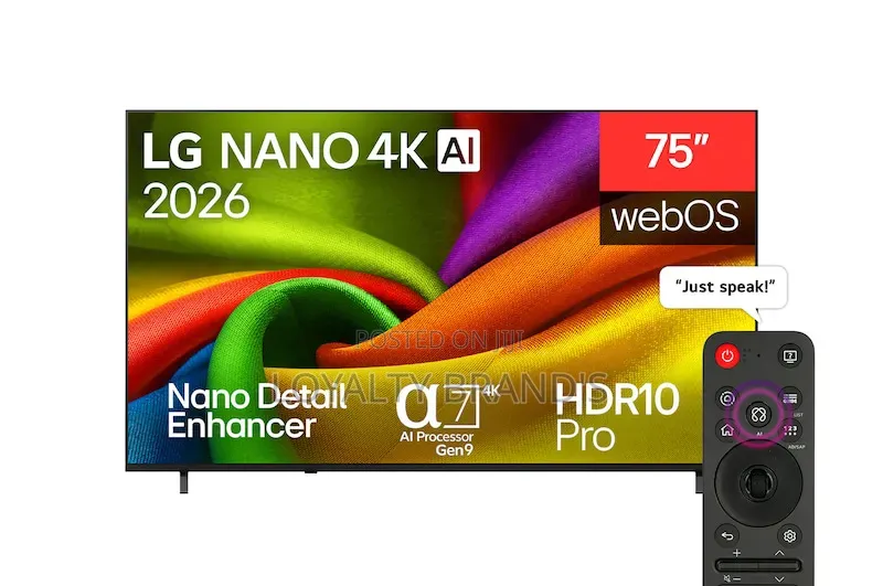 75 Inch LG Nano 4k Ai Nu85 Smart TV 2026