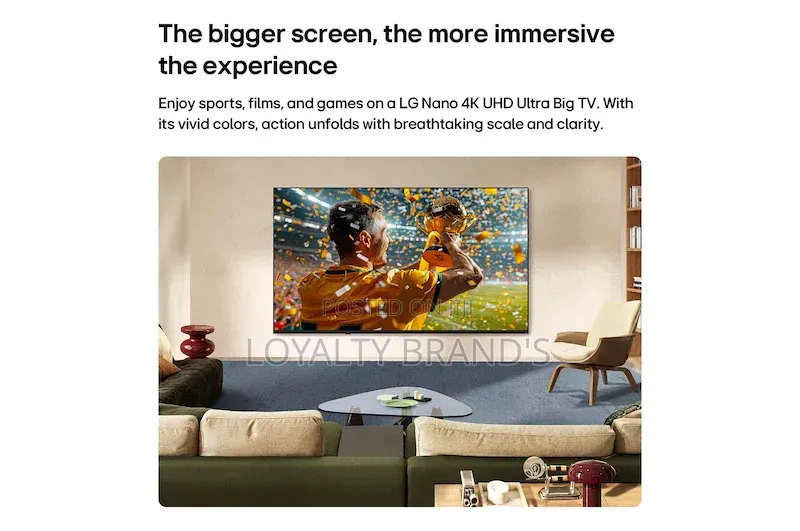 75 Inch LG Nano 4k Ai Nu85 Smart TV 2026