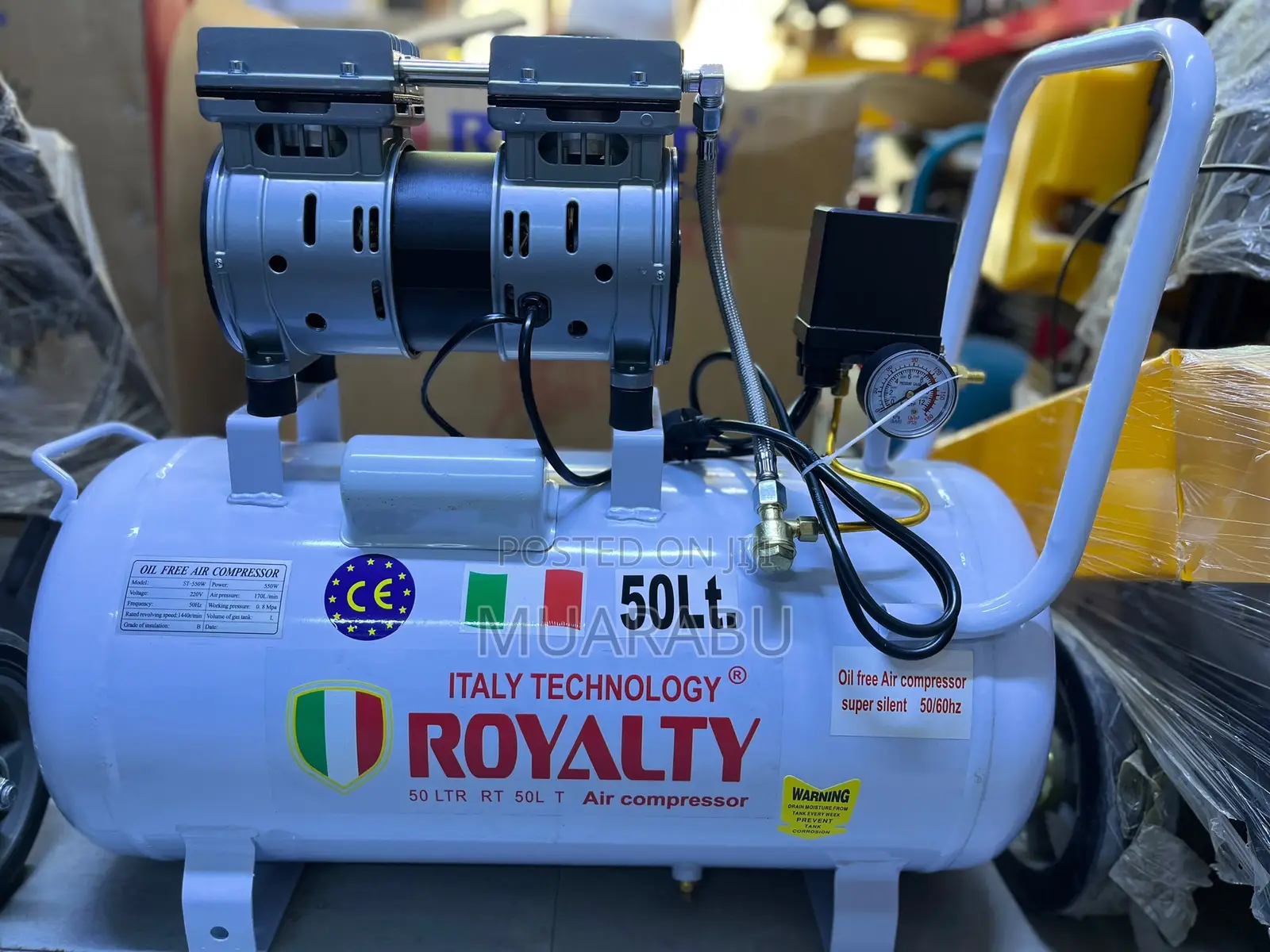 Royalty Air Compressor 50L Silent