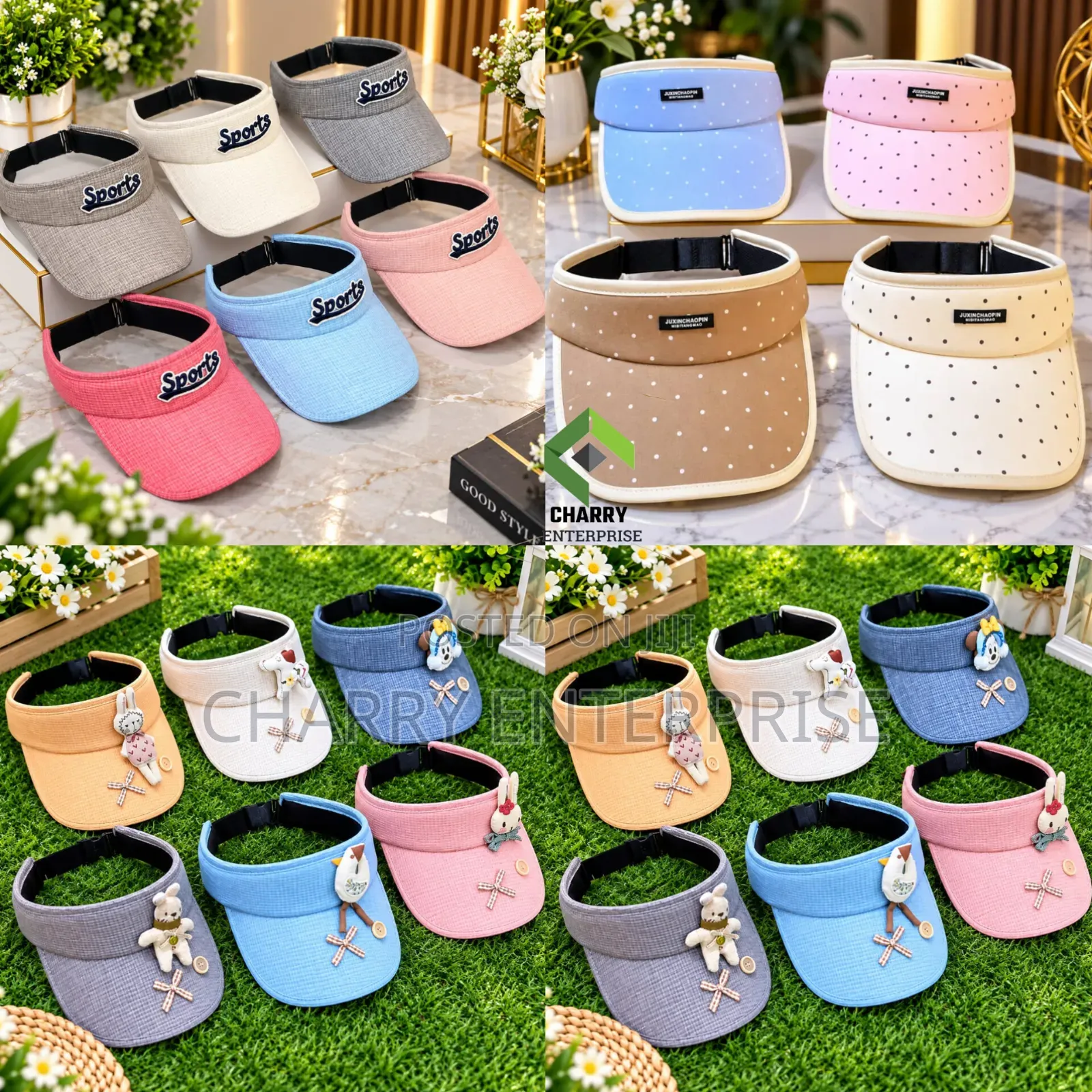 Stylish Sun Visor Hat Cap Kofia Nzuri Za Kike