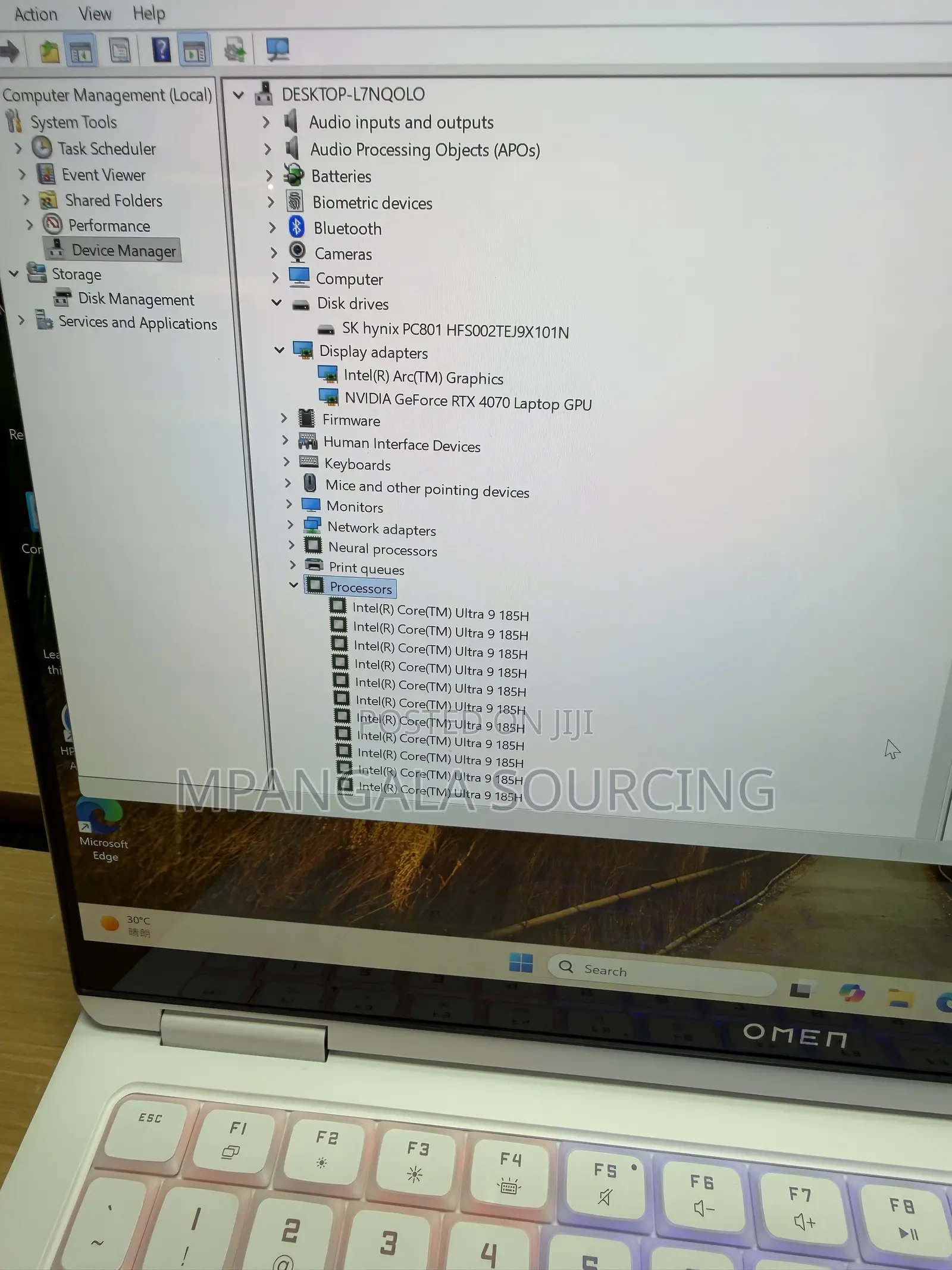 Laptop HP Omen Transcend 14-fb0023dx 32GB Intel Core Ultra 9 SSD 2T