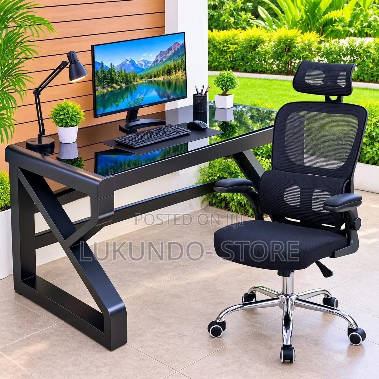 Gaming Table With Chair Size 120*60*75cm