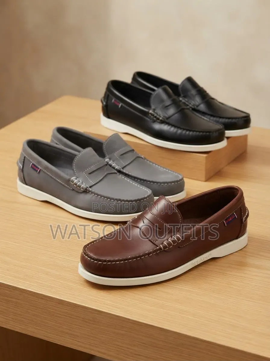 Men's Leather Shoes in Sebago Design Multicoloured