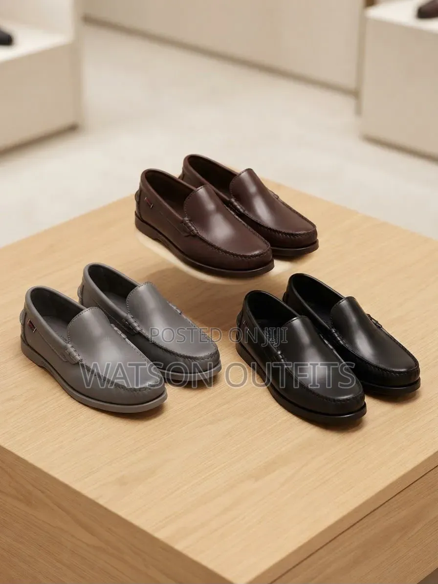 Men's Leather Shoes in Sebago Design Multicoloured