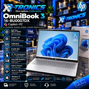 New Laptop HP OmniBook 3 16GB Intel Core Ultra 7 SSD 512GB