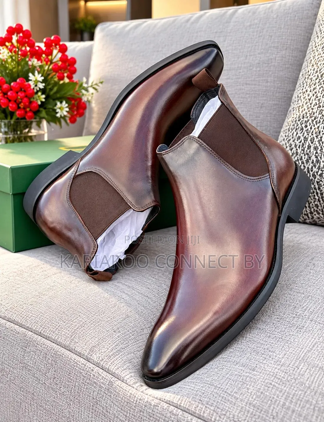 Executive Men's Ankle Chelsea Boots