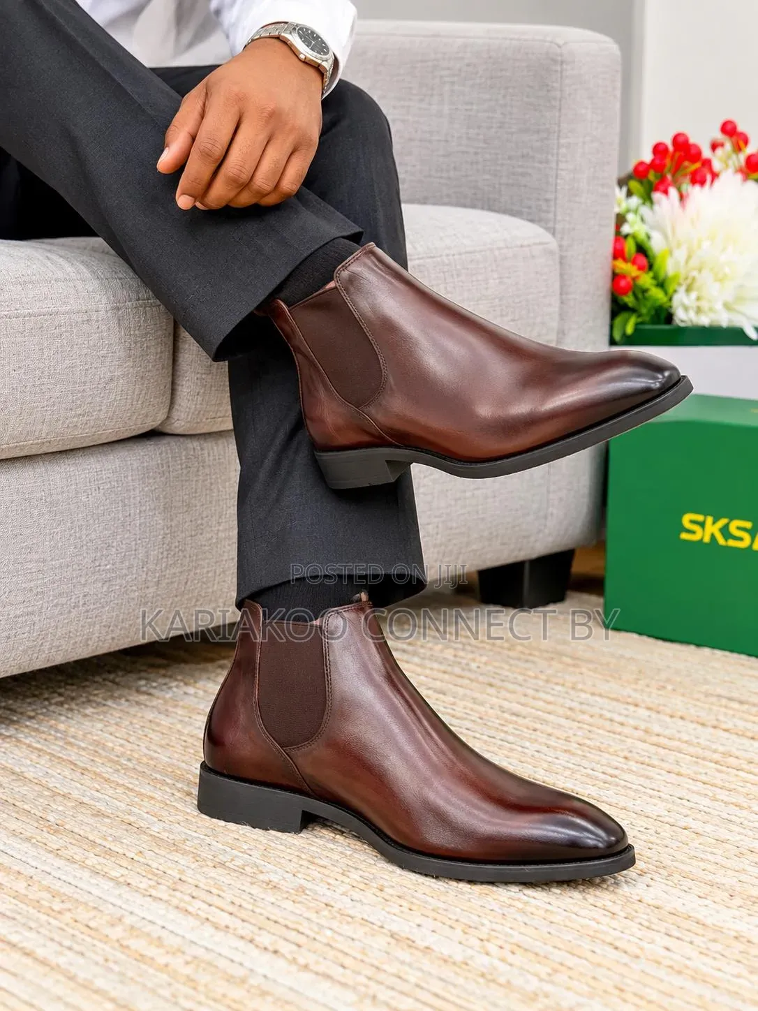Executive Men's Ankle Chelsea Boots