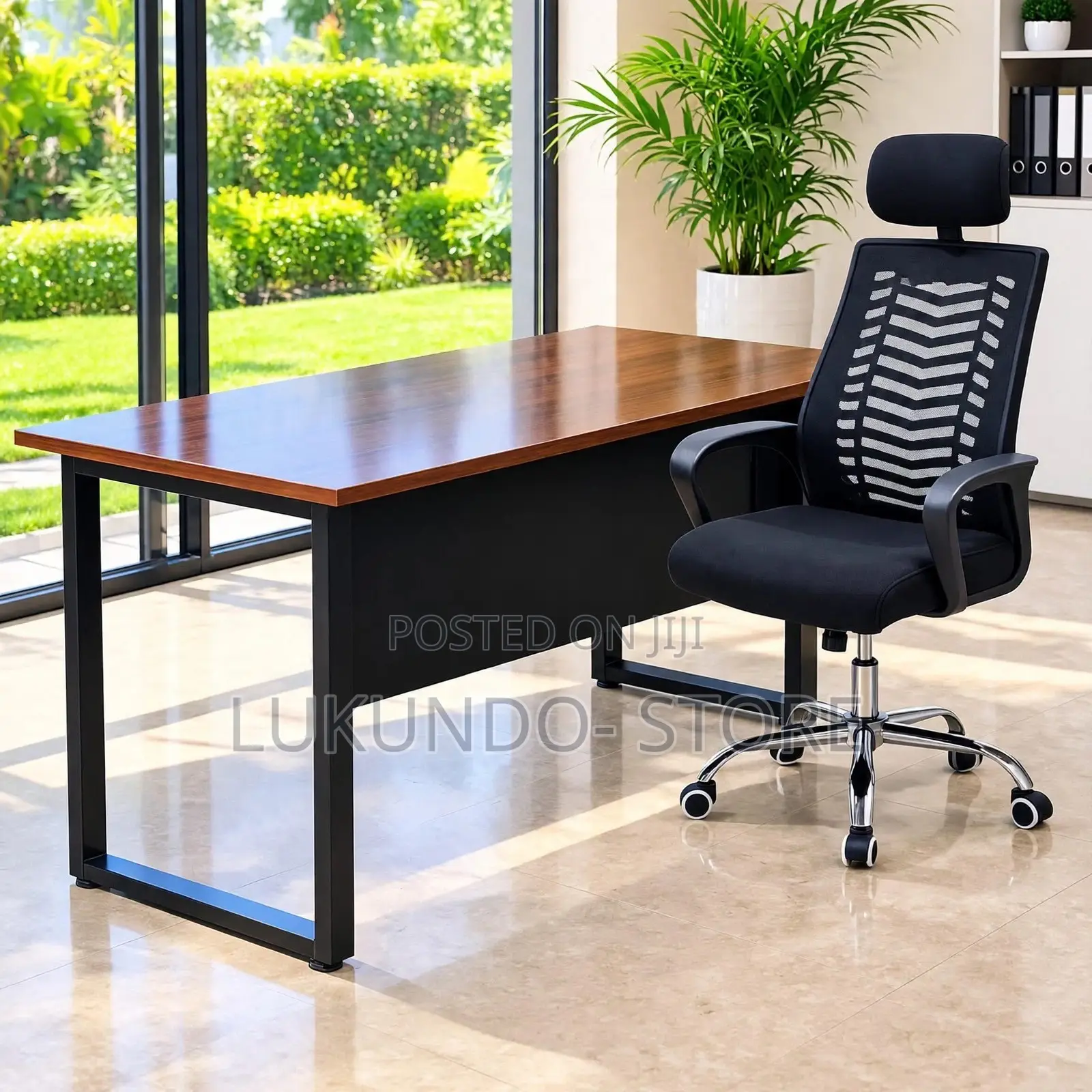 Office Table With Chair Size 120*70*75cm