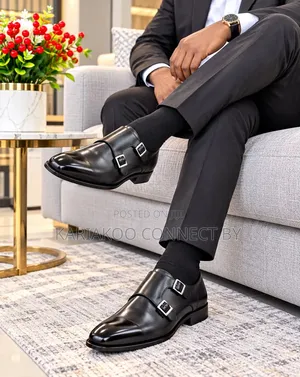 Men's Luxury Double Monk Strap Official Shoes