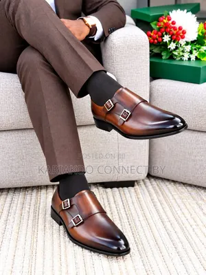 Men's Luxury Double Monk Strap Official Shoes