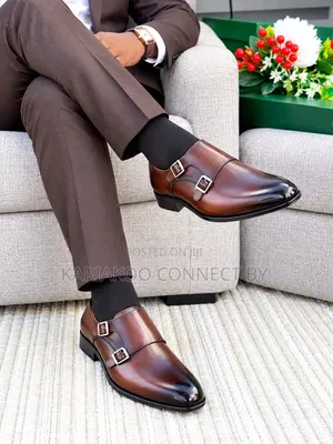 Men's Luxury Double Monk Strap Official Shoes