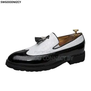 Men's Luxury Two-Tone Tassel Loafers