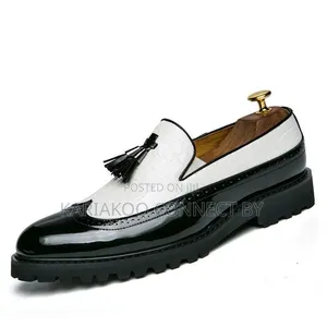Men's Luxury Two-Tone Tassel Loafers