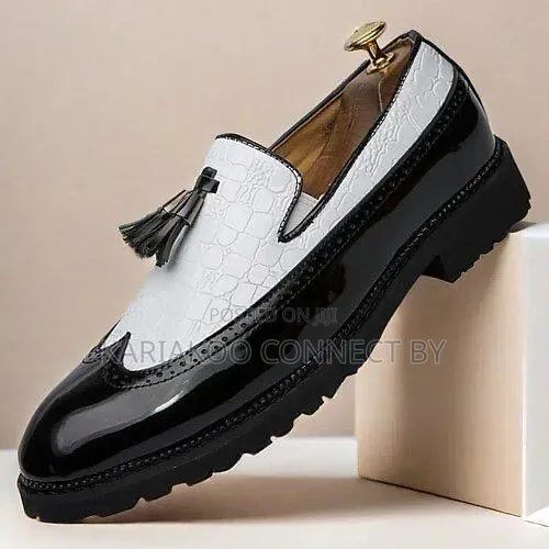 Men's Luxury Two-Tone Tassel Loafers