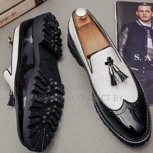 Men's Luxury Two-Tone Tassel Loafers