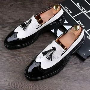 Men's Luxury Two-Tone Tassel Loafers