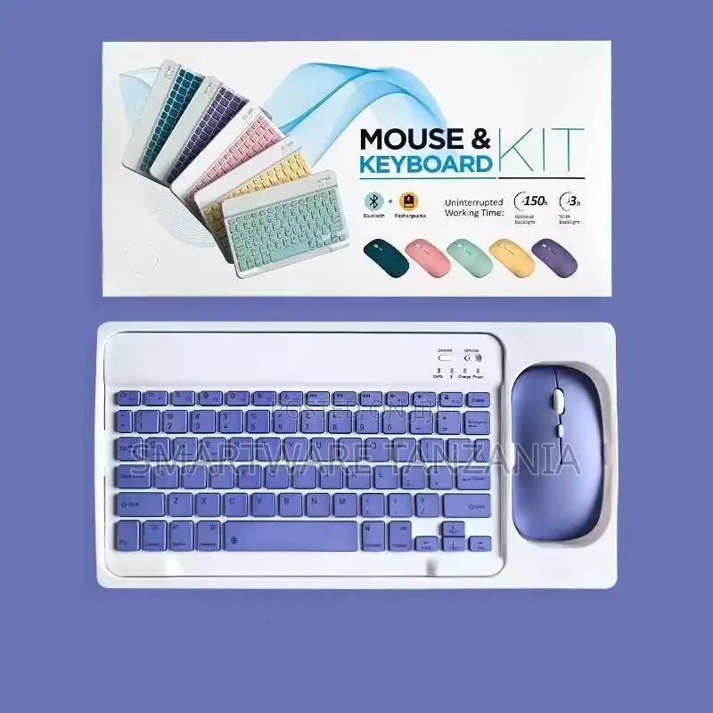 Wireless Rechargeable Keyboard & Mouse Combo, 2.4 GHz & Bluetooth 5.0