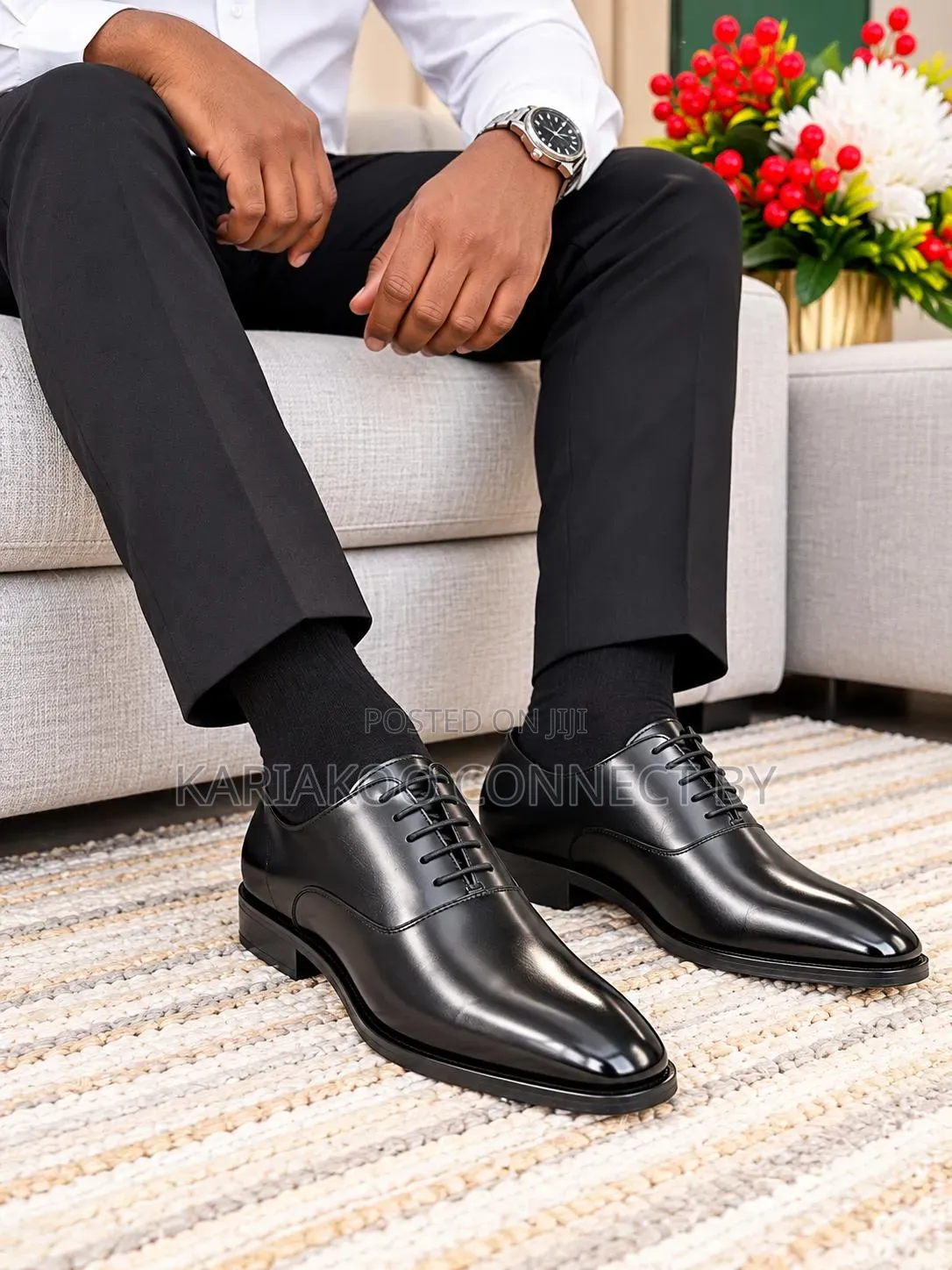 Paul Smith Men's Classic Leather Oxford Formal Shoes
