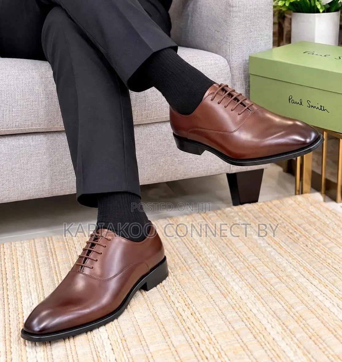 Paul Smith Men's Classic Leather Oxford Formal Shoes
