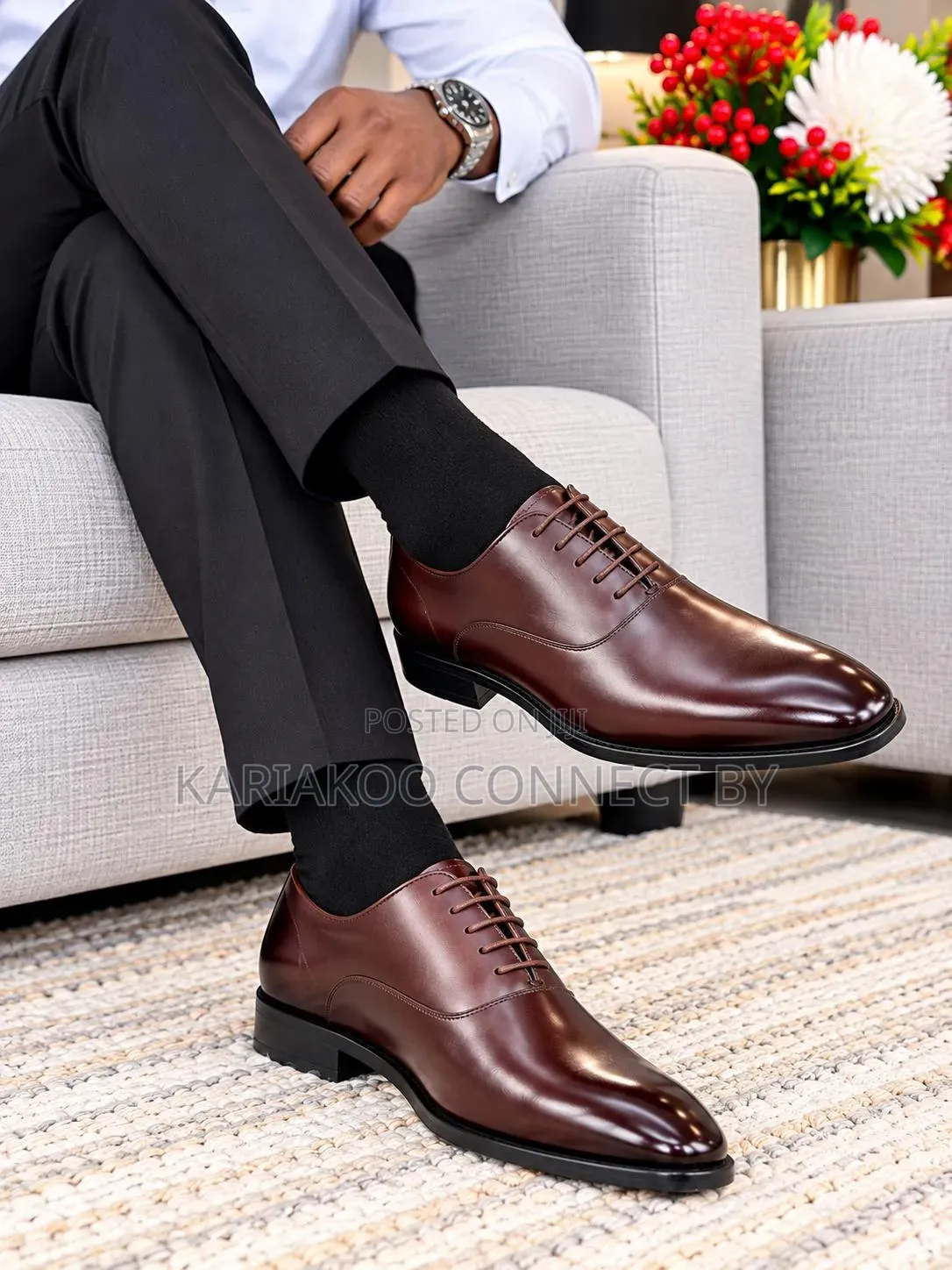 Paul Smith Men's Classic Leather Oxford Formal Shoes