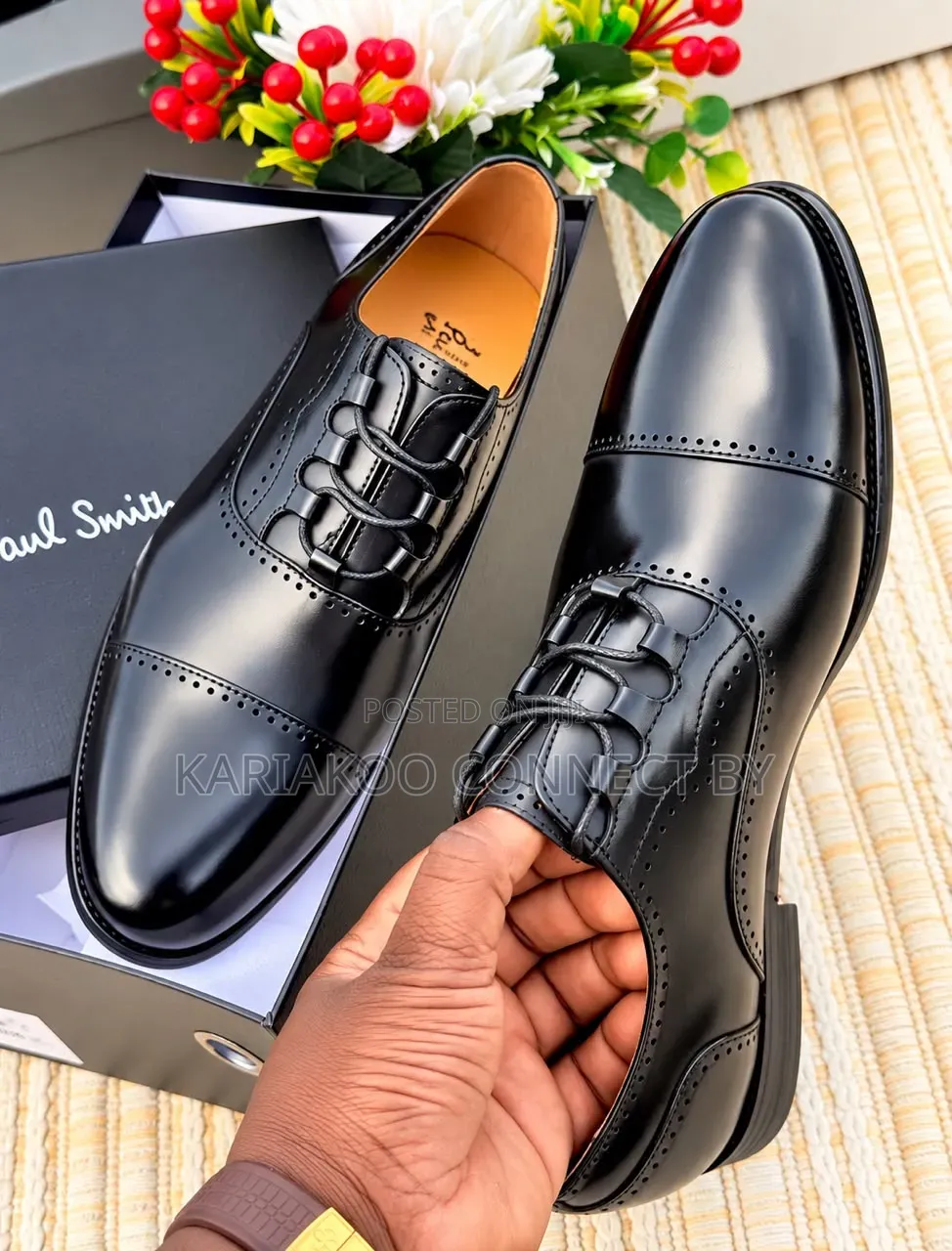 Men's Executive Ghillie Laced Cap-Toe Brogue Shoes