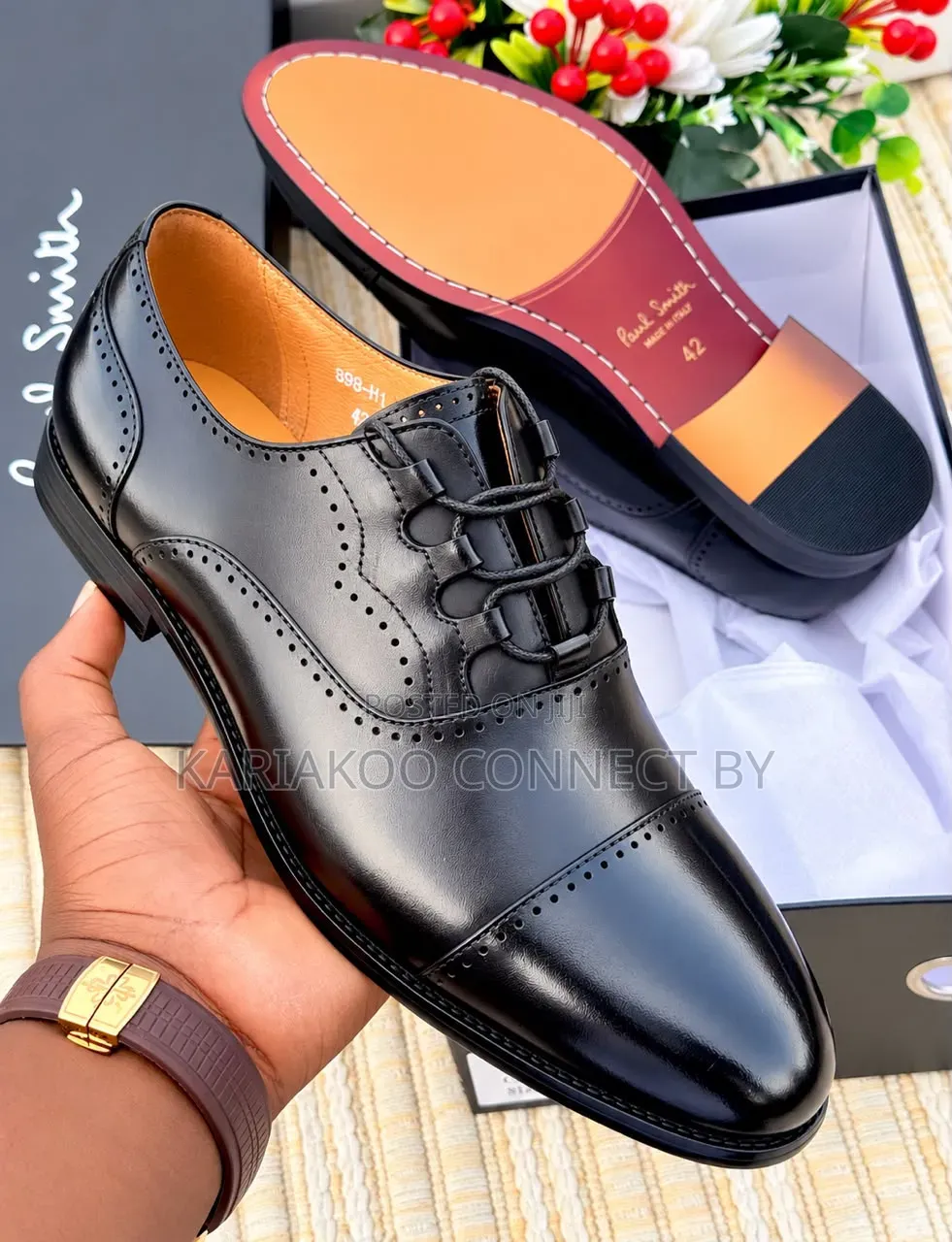 Men's Executive Ghillie Laced Cap-Toe Brogue Shoes