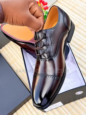 Men's Executive Ghillie Laced Cap-Toe Brogue Shoes