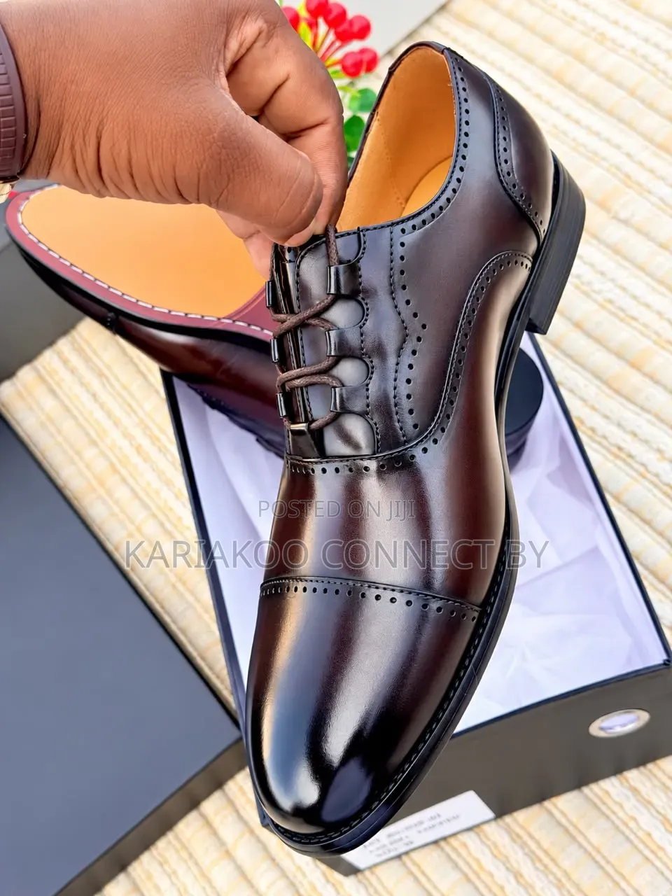 Men's Executive Ghillie Laced Cap-Toe Brogue Shoes