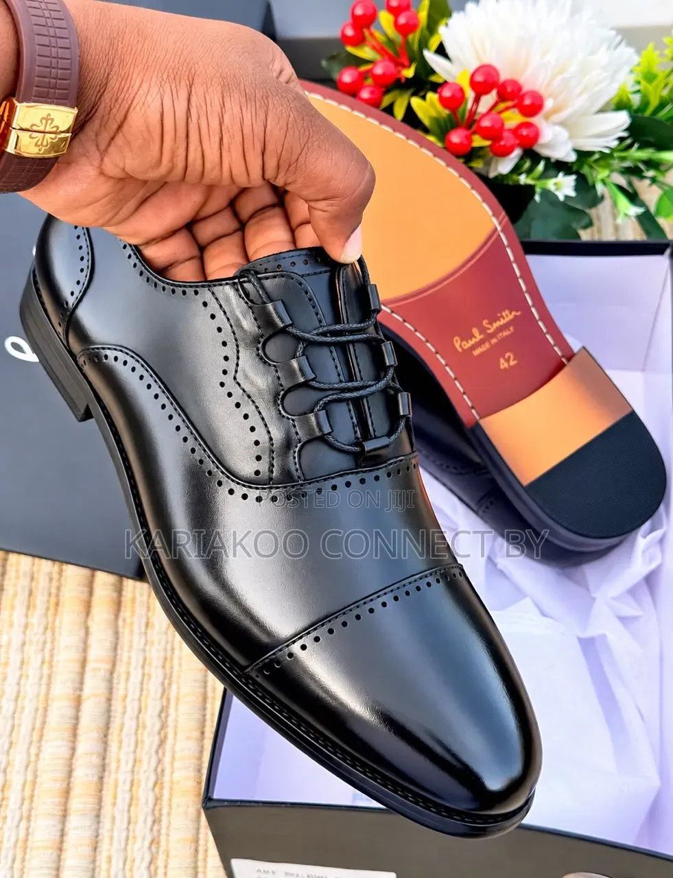 Men's Executive Ghillie Laced Cap-Toe Brogue Shoes