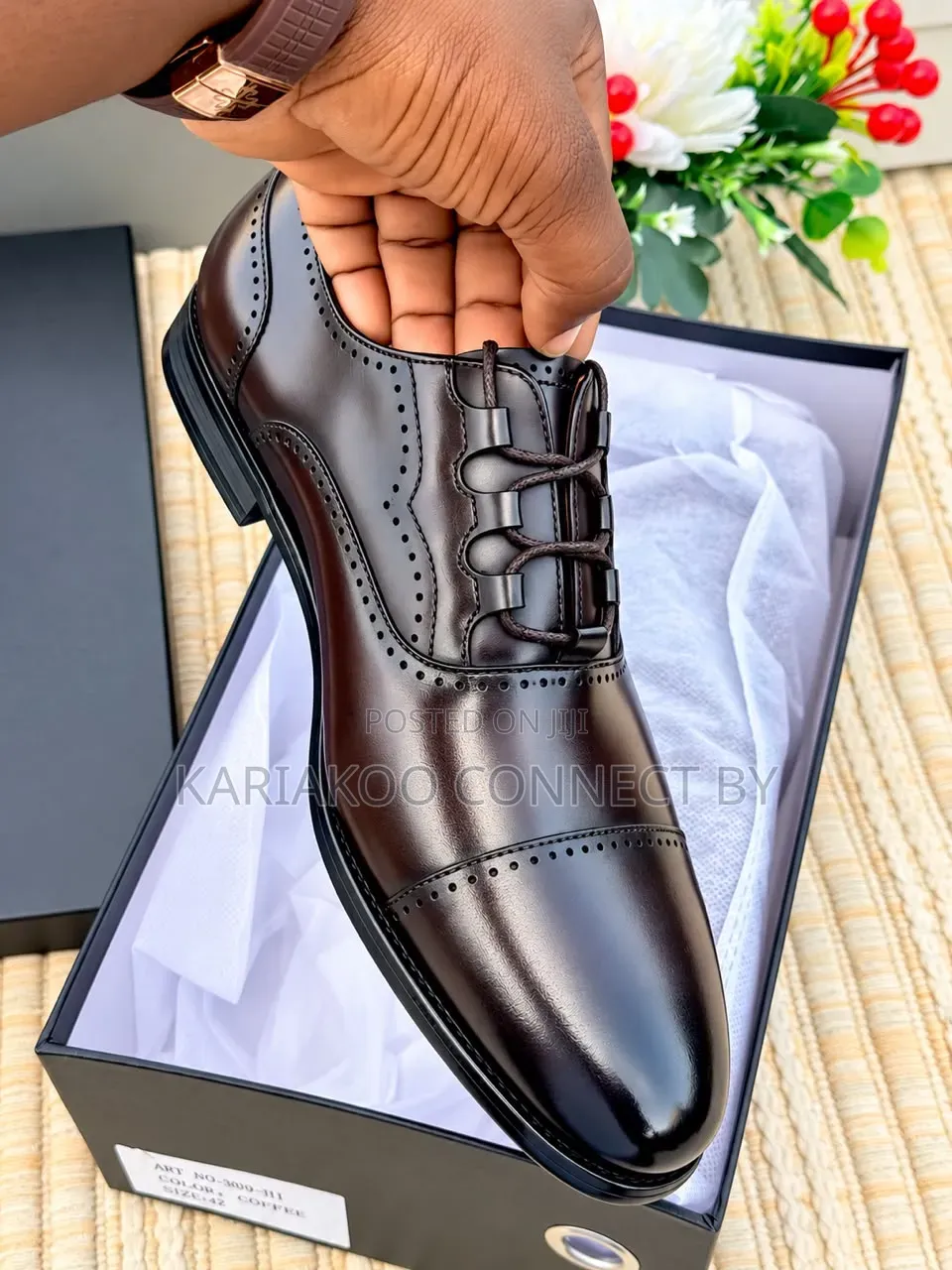 Men's Executive Ghillie Laced Cap-Toe Brogue Shoes