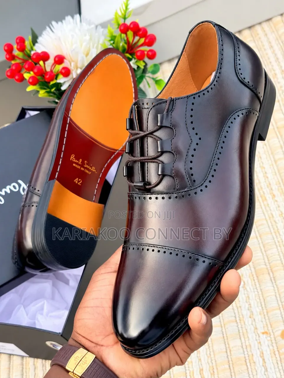 Men's Executive Ghillie Laced Cap-Toe Brogue Shoes