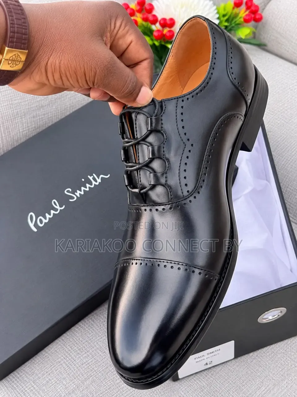 Men's Executive Ghillie Laced Cap-Toe Brogue Shoes