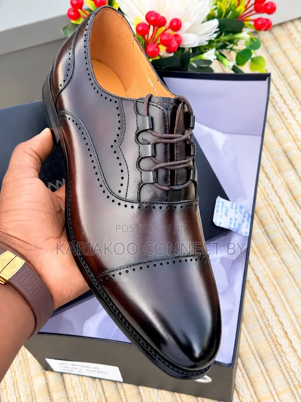 Men's Executive Ghillie Laced Cap-Toe Brogue Shoes