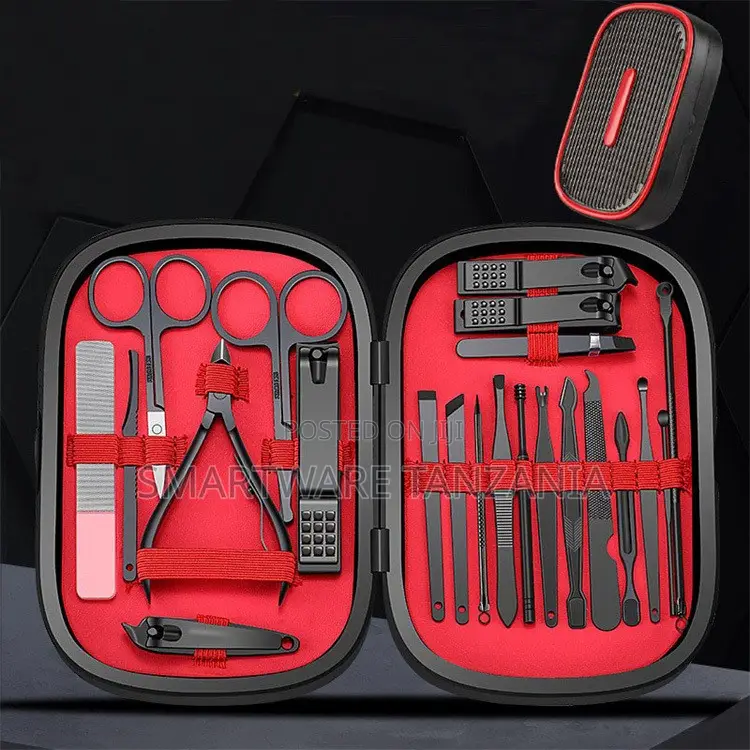 18 PCS Nail Clippers Scissors Cuticle Nipper Pedicure Tools Kit