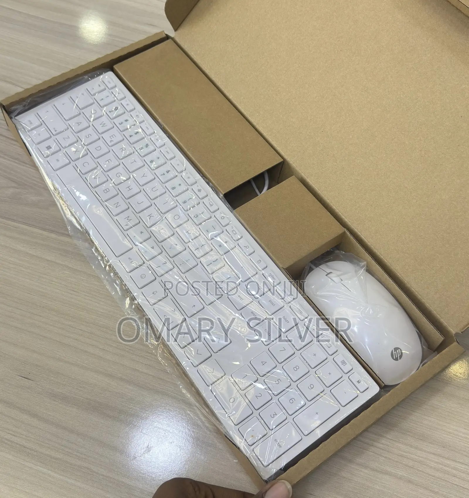HP Original Wired Keyboard 310 & Mouse Combo (White)