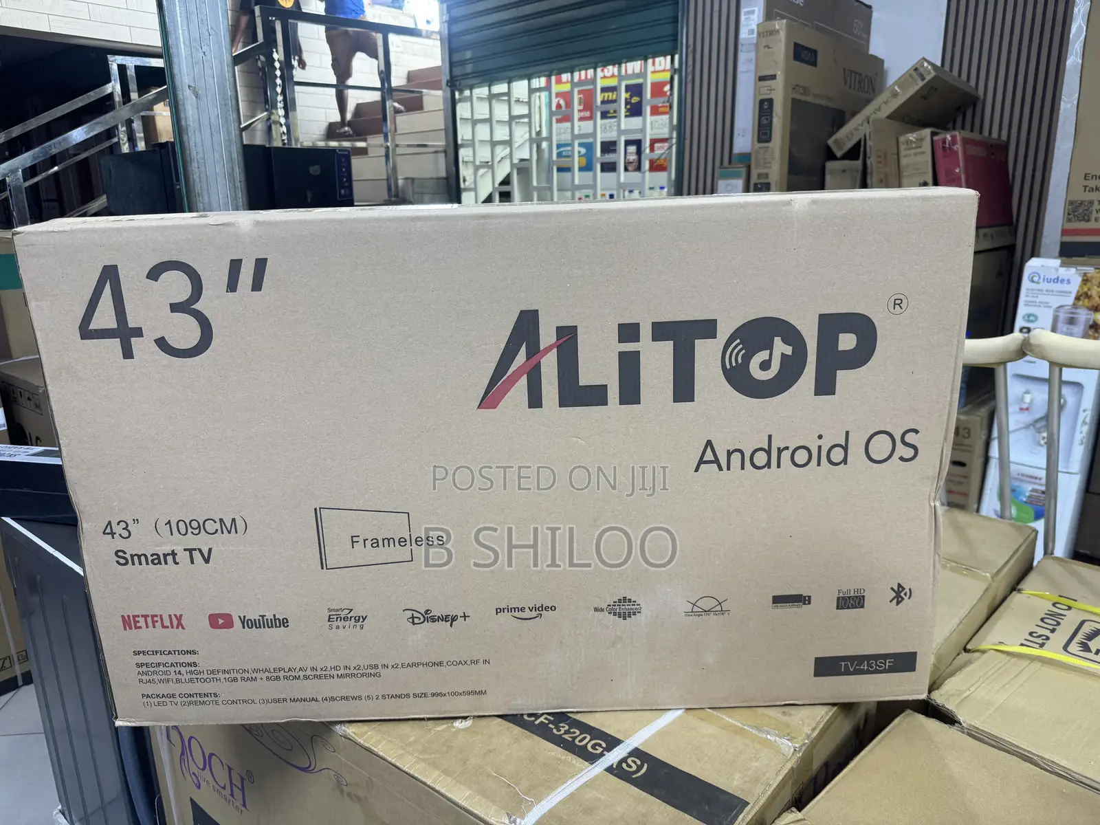 Alitop 43” Smart Android TV