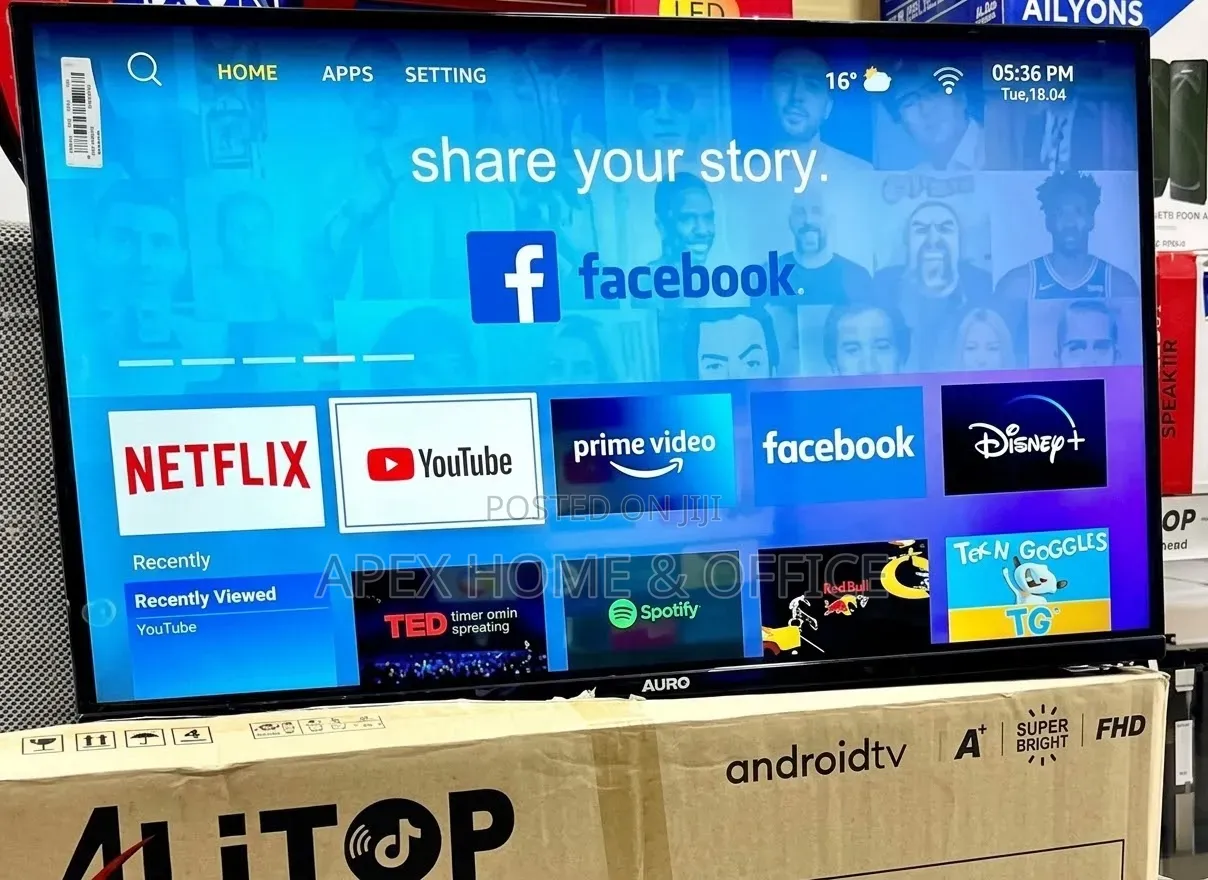 Alitop 32-Inch Frameless