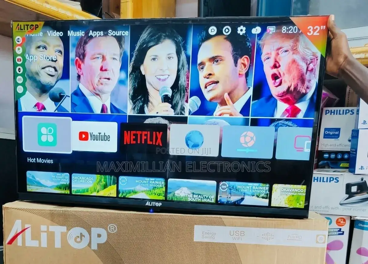 Alitop 32-Inch Smart Frameless TV