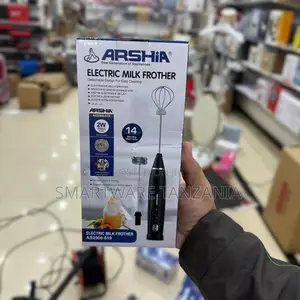 Arshia Milk Frother & Coffee Maker, 2-in-1 Handheld With Egg Whisk