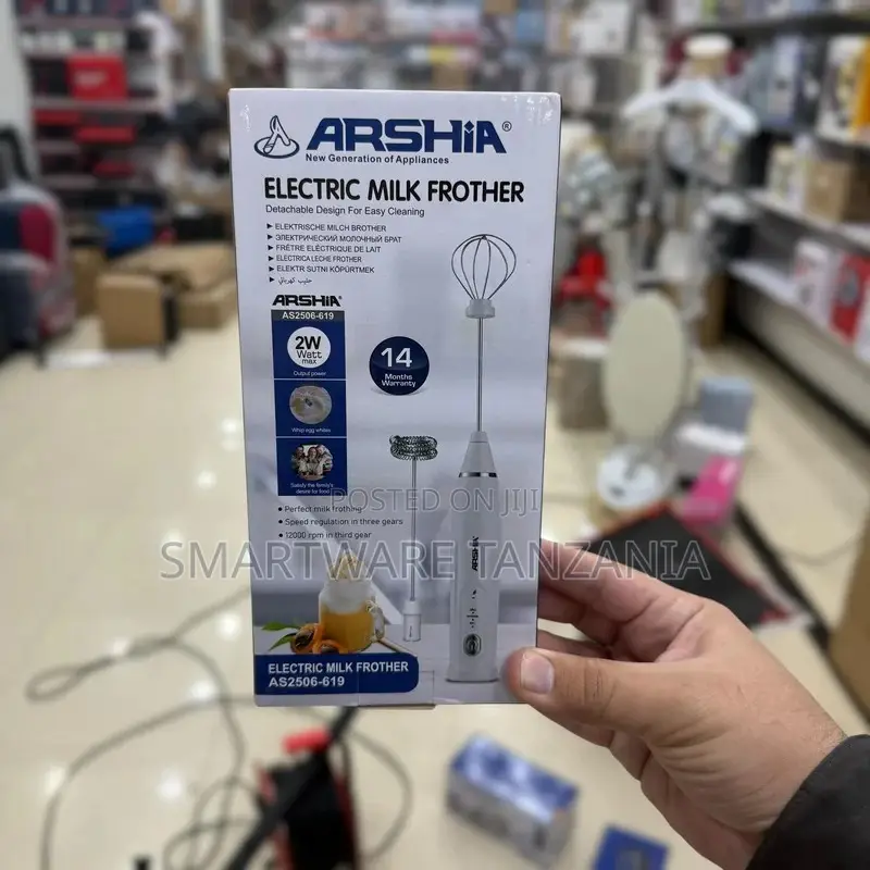 Arshia Electric Milk Frother AS2506-619, 2W Power, 12000 RPM Speed