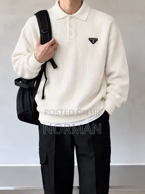 Prada Knitted Polo Shirt