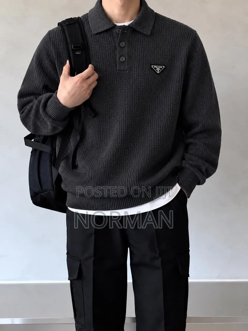 Prada Knitted Polo Shirt