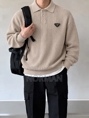 Prada Knitted Polo Shirt