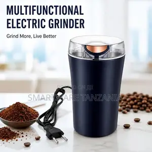 Electric Coffee Grinder With Transparent Lid 150W Power Compact Design