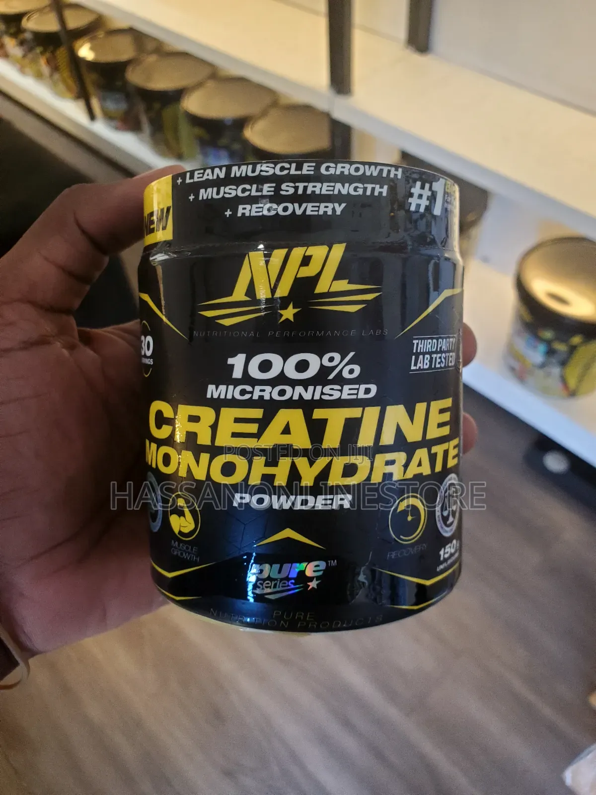 NPL 100% Micronised Creatine Monohydrate 150g
