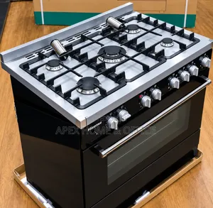 The Hisense Free Standing Gas Cooker Withelectricoven, HFS90GA5EBL