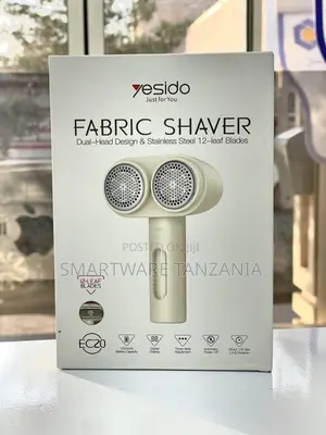 Yesido Fabric Shaver Dual-Head Design, Stainless Steel 12-Leaf Blades