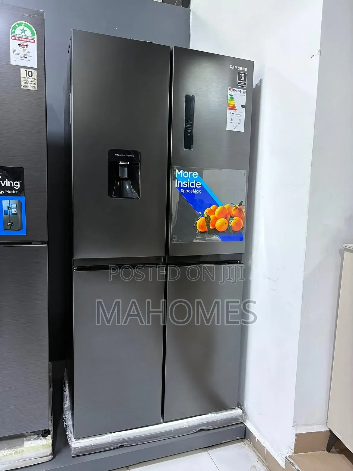 Rf48a4000m9 )Samsung Refrigerator Silver Litres :(488)